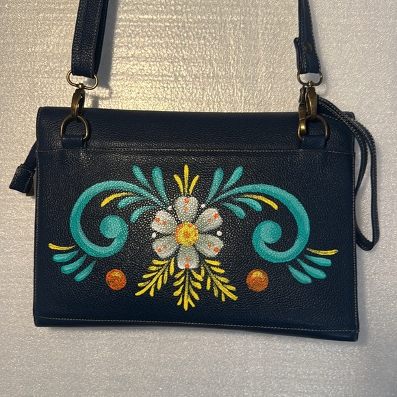 Fina Catrina Hand painted leather purse. - Picture 6 of 11